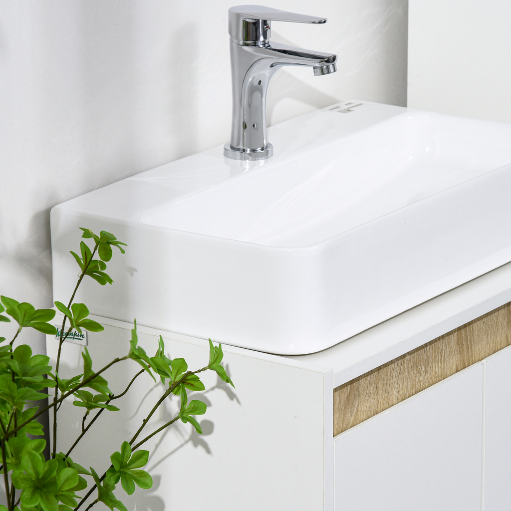 Bathroom Sink Cabinet, Floor Standing Under Sink Cabinet Double Doors White