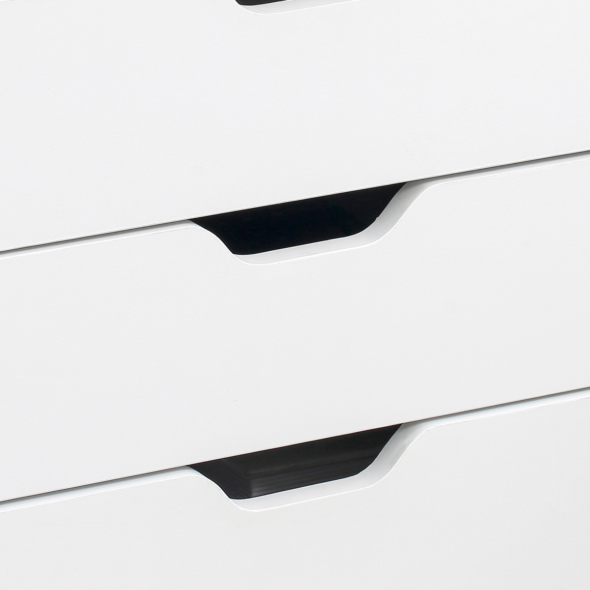 Vinsetto Mobile Filing Cabinet, 7-drawer File Cabinet with Wheels, White